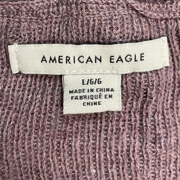 Lavender American Eagle braided sweater - Picture 4 of 4